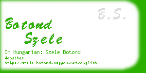botond szele business card